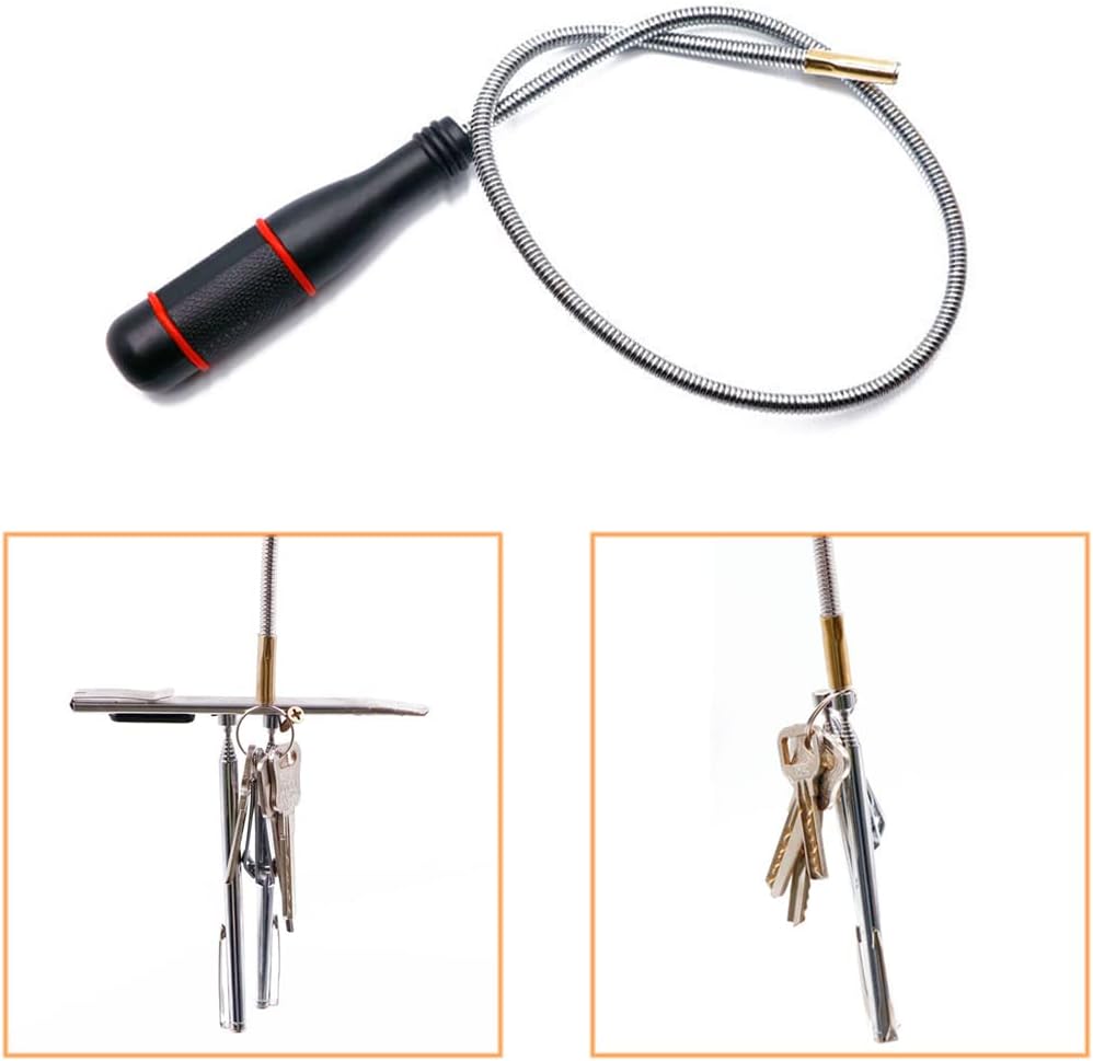 3 Pack Telescoping Magnet Pick-up Tool Set - Retrieving Telescoping Magnet Pickup Tools，Extendable Magnetic Pick Up Tools，Bendable Spring Magnet Stick image 5