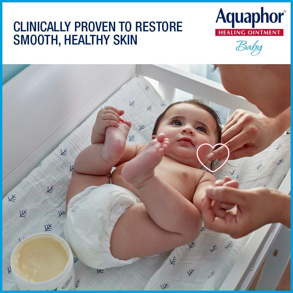 Aquaphor Baby Healing Ointment Advanced Therapy Skin Protectant, Dry Skin and Diaper Rash Ointment, 7 Oz Tube image 4