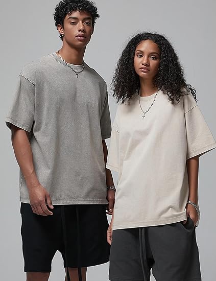 Arssm Men Oversized T Shirts Vintage Tee Loose Fit Short Sleeve Casual Streetwear Baggy Washed Unisex Tops image 4