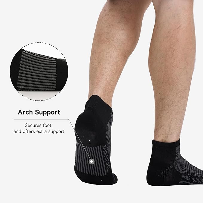 BAMBOO COOL Men's Athletic Ankle Socks image 2