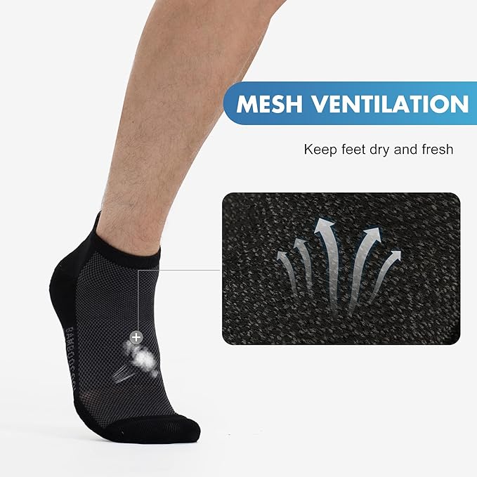 BAMBOO COOL Men's Athletic Ankle Socks image 3