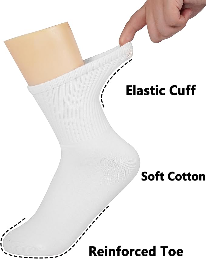 BomKinta Women Casual Calf Socks - Cute Cotton Crew Socks - Soft Above Ankle Sock Gifts 6 Pairs Size 5-10 image 2