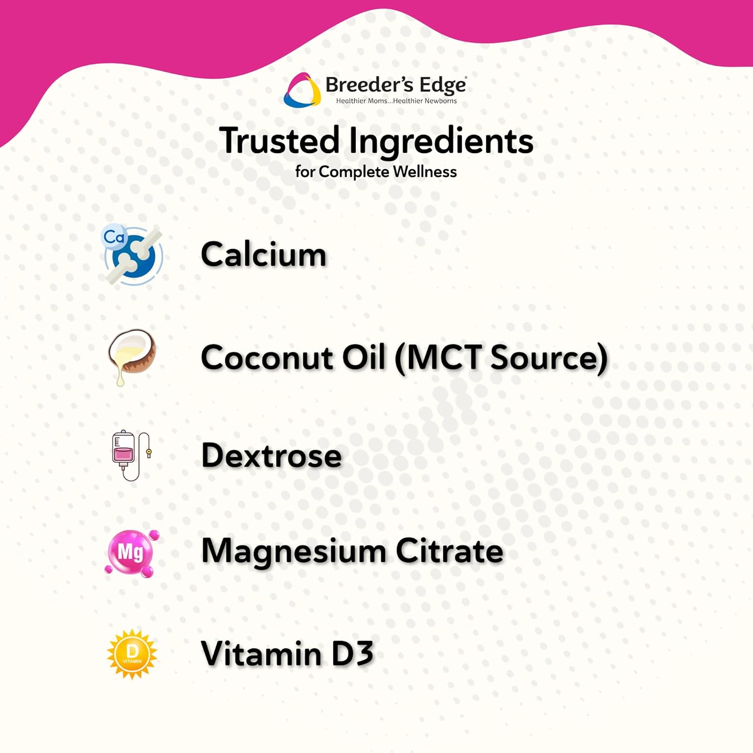 Breeder's Edge Oral Cal Plus Gel, Whelping and Queening Calcium Supplement Gel for Dogs and Cats Delivers 3 Calcium Sources in Labor to Support Strong and Normal Contractions, 30ml Paste image 4