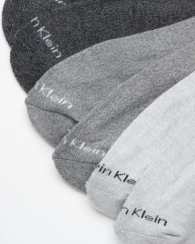 Calvin Klein Mens Quarter Socks - 12 Pack Soft Cushioned Stretch Performance Breathable Quarter Cut Athletic Socks for Men image 3