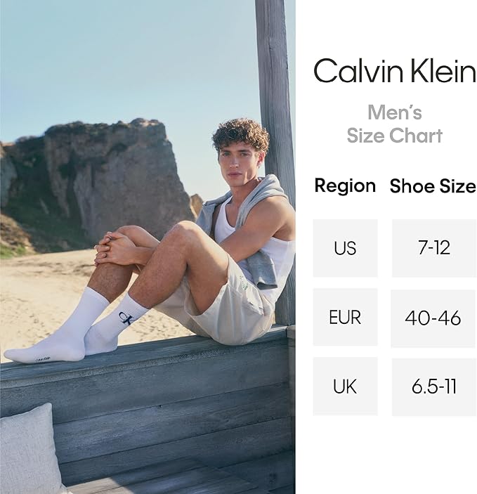 Calvin Klein Mens Quarter Socks - 12 Pack Soft Cushioned Stretch Performance Breathable Quarter Cut Athletic Socks for Men image 6