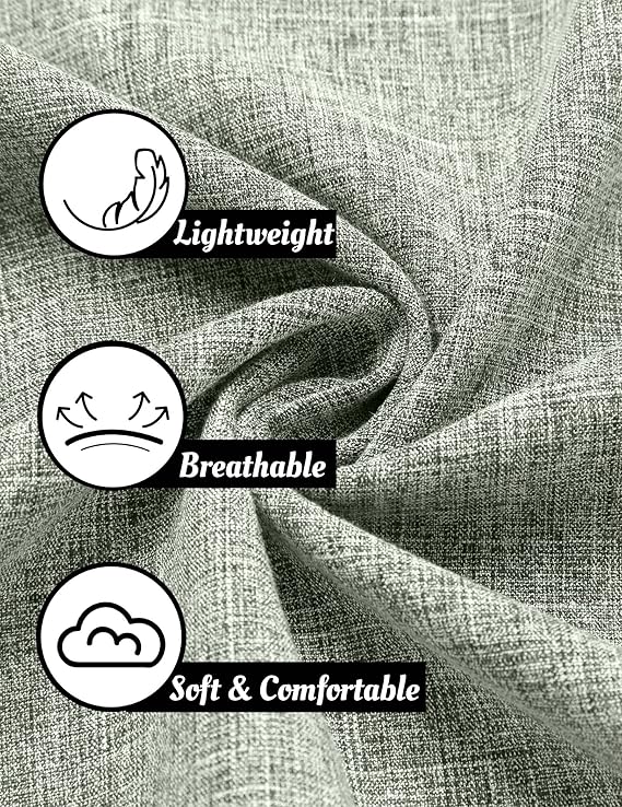 COOFANDY Men's Linen Shirts Short Sleeve Casual Shirts Button Down Shirt for Men Beach Summer Wedding Shirt image 5