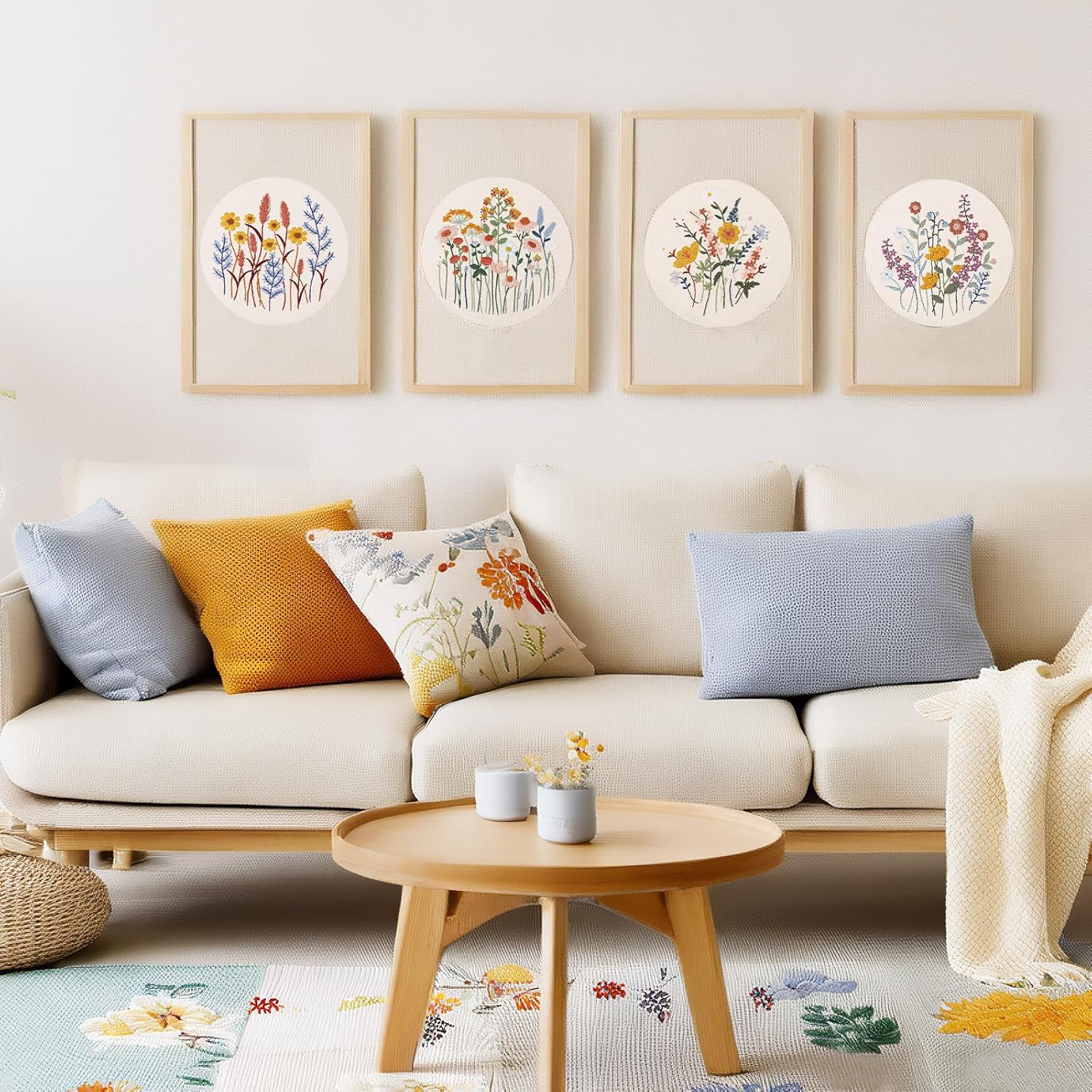 CYANFOUR Embroidery Kit for Beginners, 4 Stages to Learn 38 Stitches, with Step-By-Step Instructions and Clear Videos, Includes Multiple Accessories, Gift for Craft Lovers image 6