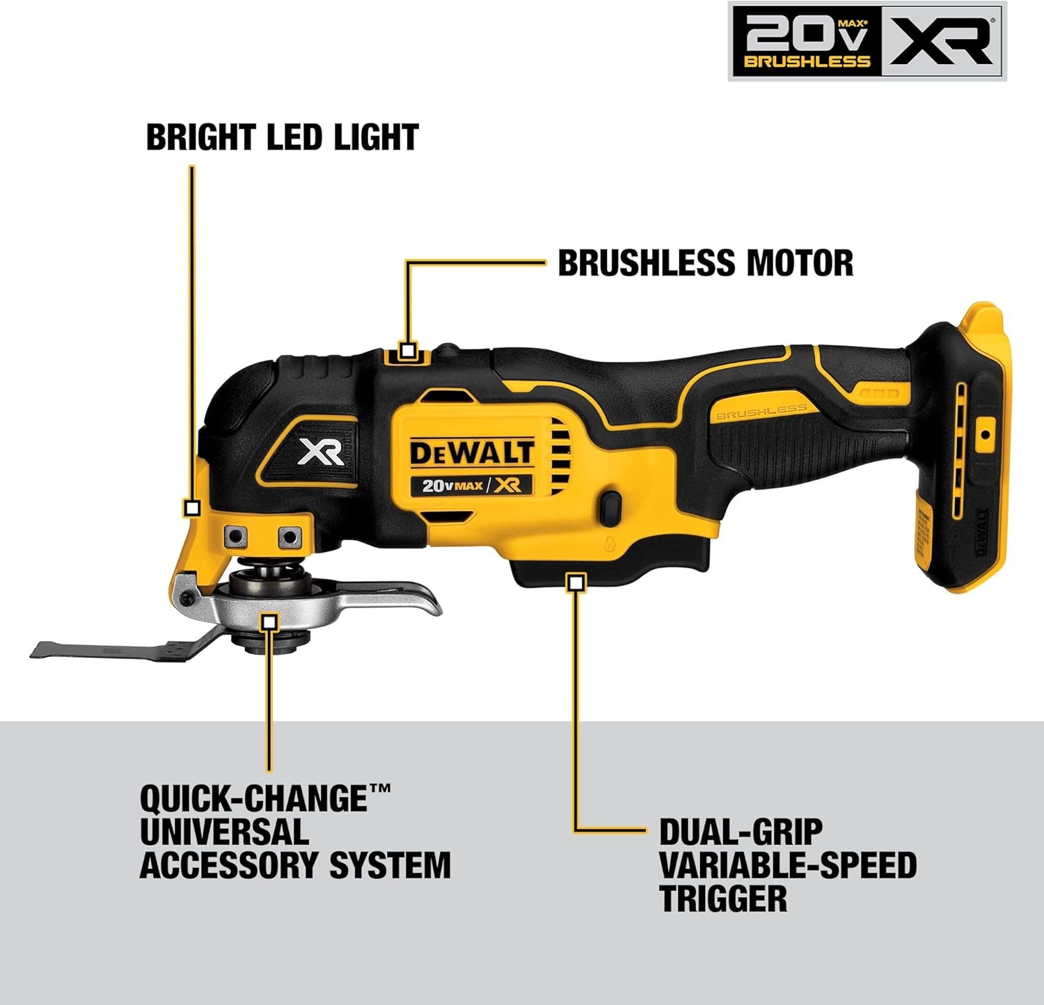 DEWALT 20V MAX Power Tool Combo Kit, 10 Tool Cordless Power Tool Set, 2 Batteries, Charger and 2 Bags Included, Dewalt Brushless Combo Kit (DCK1021D2) image 4