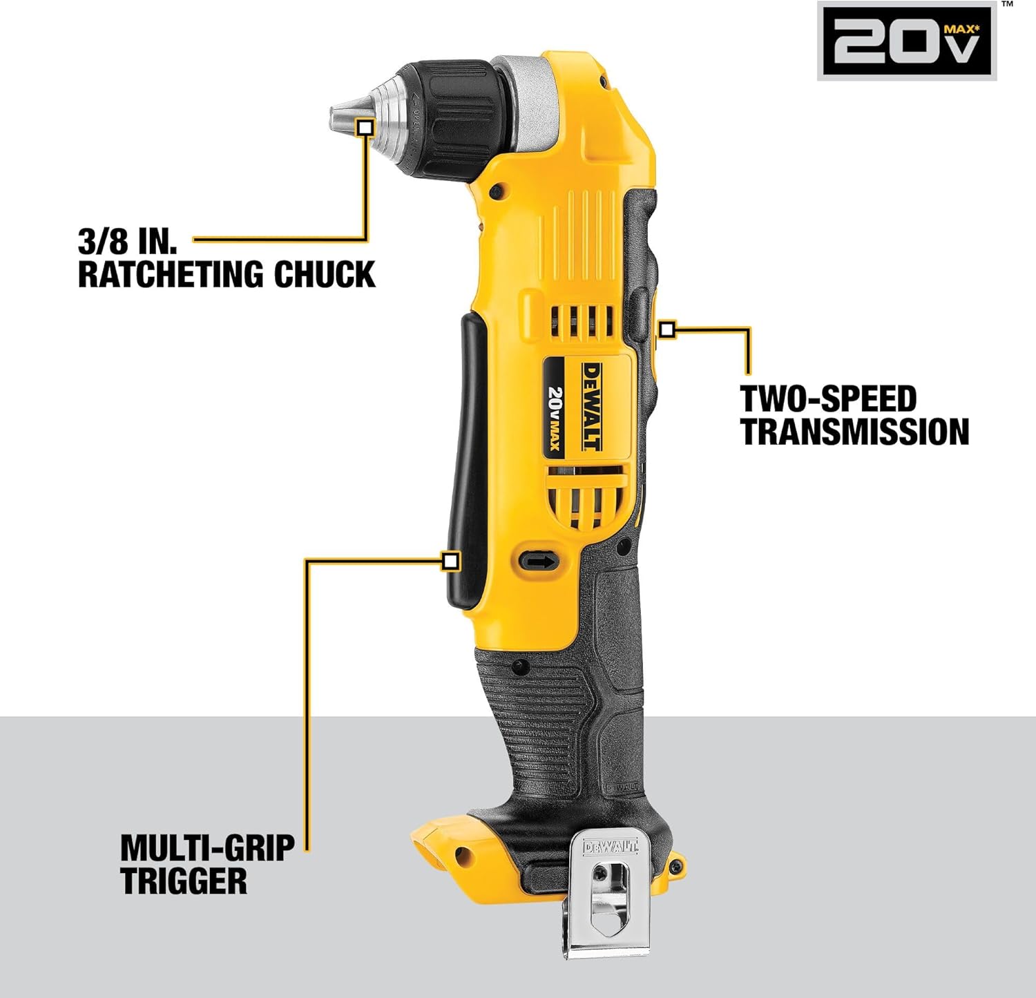 DEWALT 20V MAX Power Tools, 9 Cordless Tool Combo, Impact and Drill Driver, Oscillating Tool, Grinder,Circular and Reciprocating Saw,Right Angle Drill,Speaker,LED Light, 2 Batteries,Charger (DCK940D2) image 2