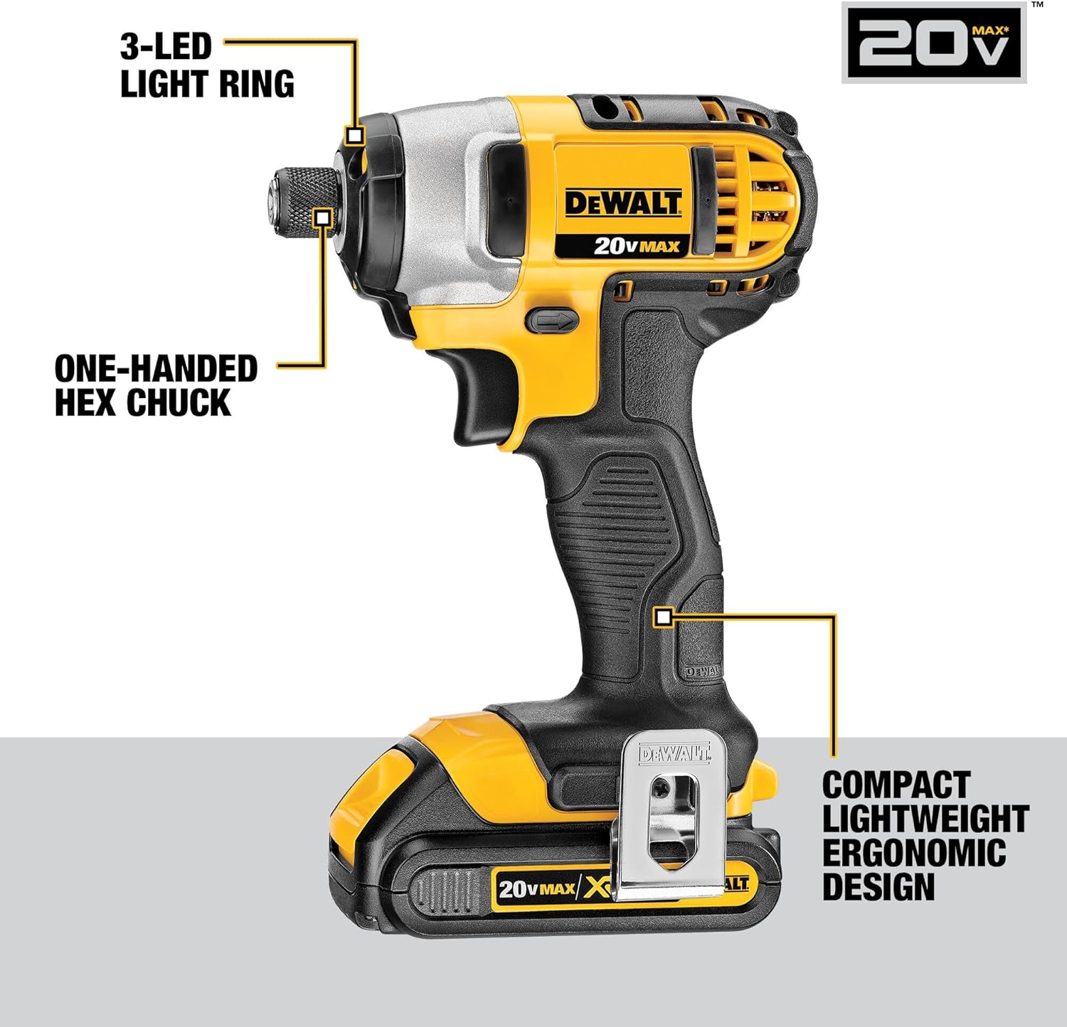 DEWALT 20V MAX Power Tools, 9 Cordless Tool Combo, Impact and Drill Driver, Oscillating Tool, Grinder,Circular and Reciprocating Saw,Right Angle Drill,Speaker,LED Light, 2 Batteries,Charger (DCK940D2) image 3