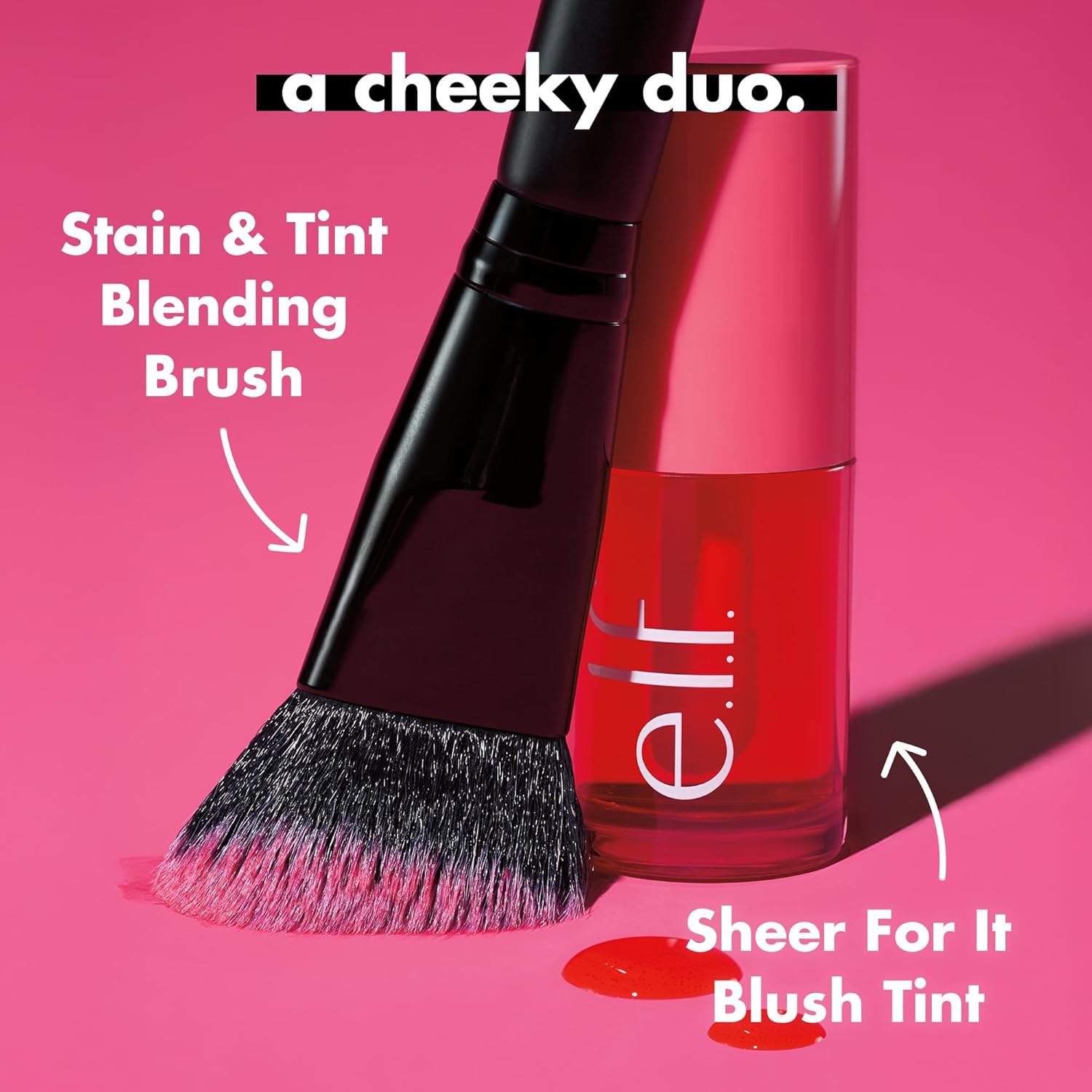 e.l.f. Sheer For It Blush Tint, Multi-Use, Long-Lasting Lip & Cheek Makeup, Creates A Natural Flush Finish, Vegan & Cruelty-Free, Pink Positive image 4