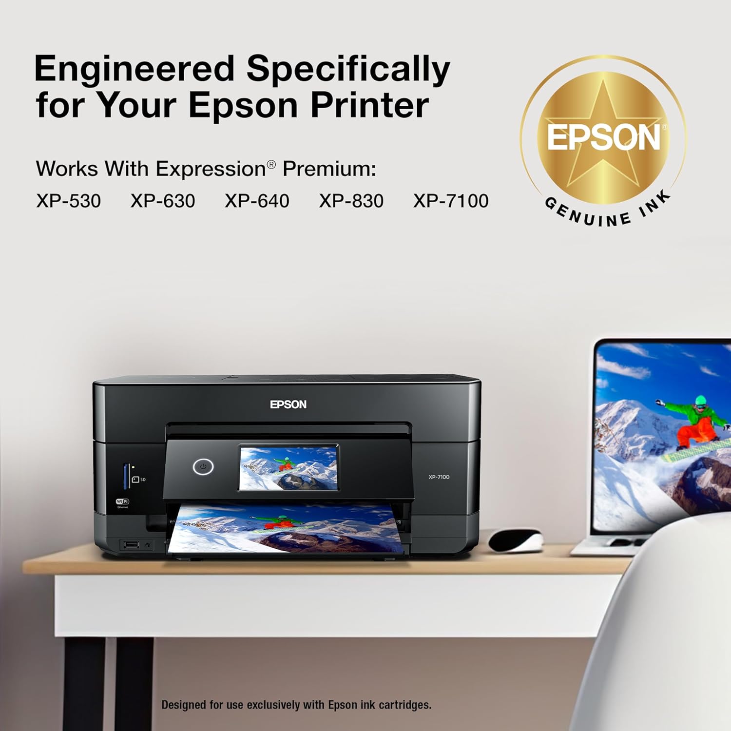 EPSON 410 Claria Premium Ink High Capacity Black & Standard Color Cartridge Combo Pack (T410XL-BCS) image 3