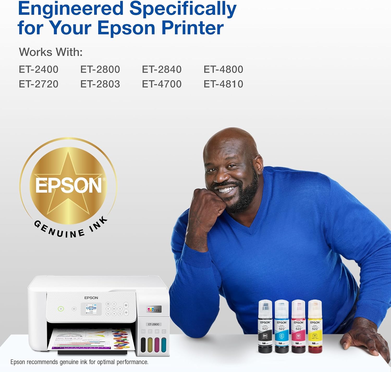 Epson 522 EcoTank Ink Ultra-high Capacity Bottle Black & Color Combo Pack image 3