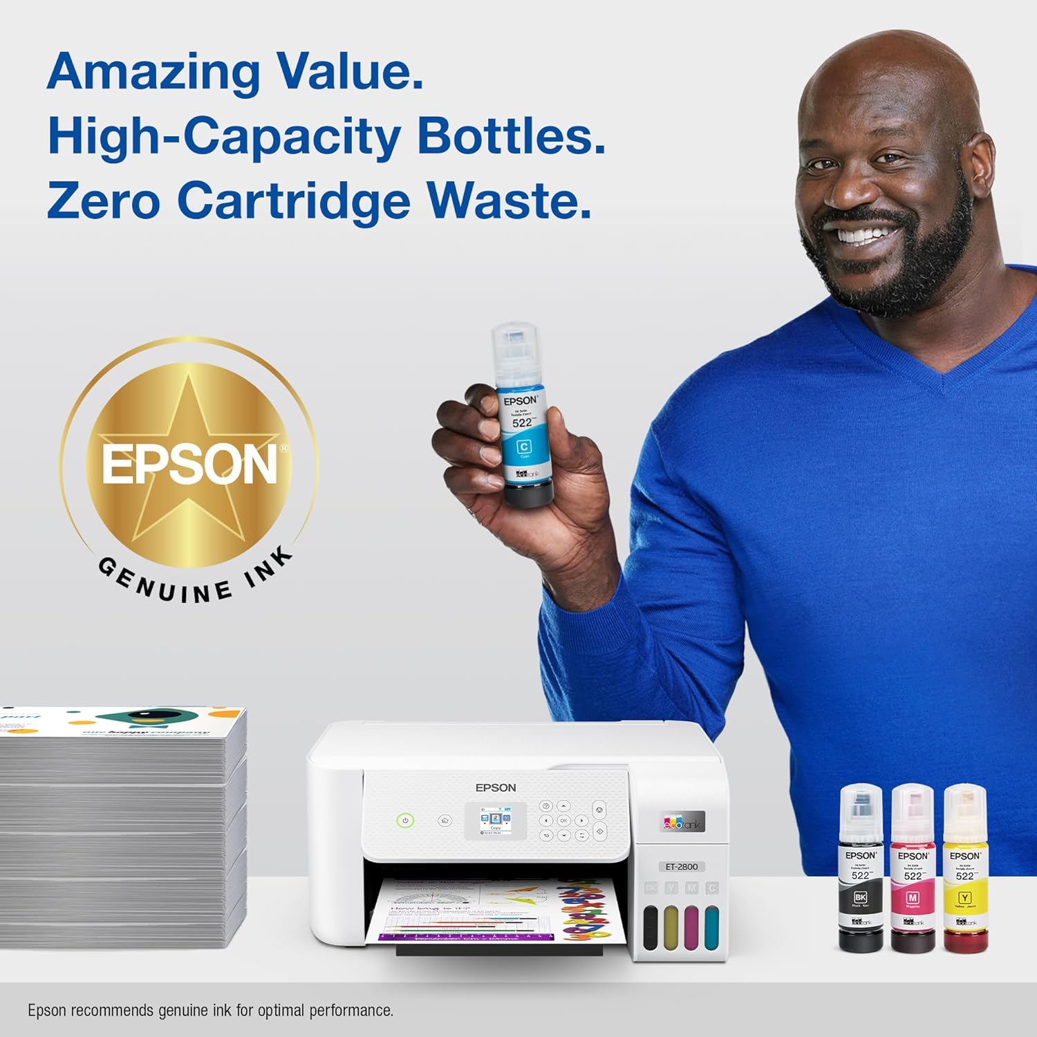 Epson 522 EcoTank Ink Ultra-high Capacity Bottle Black & Color Combo Pack image 4