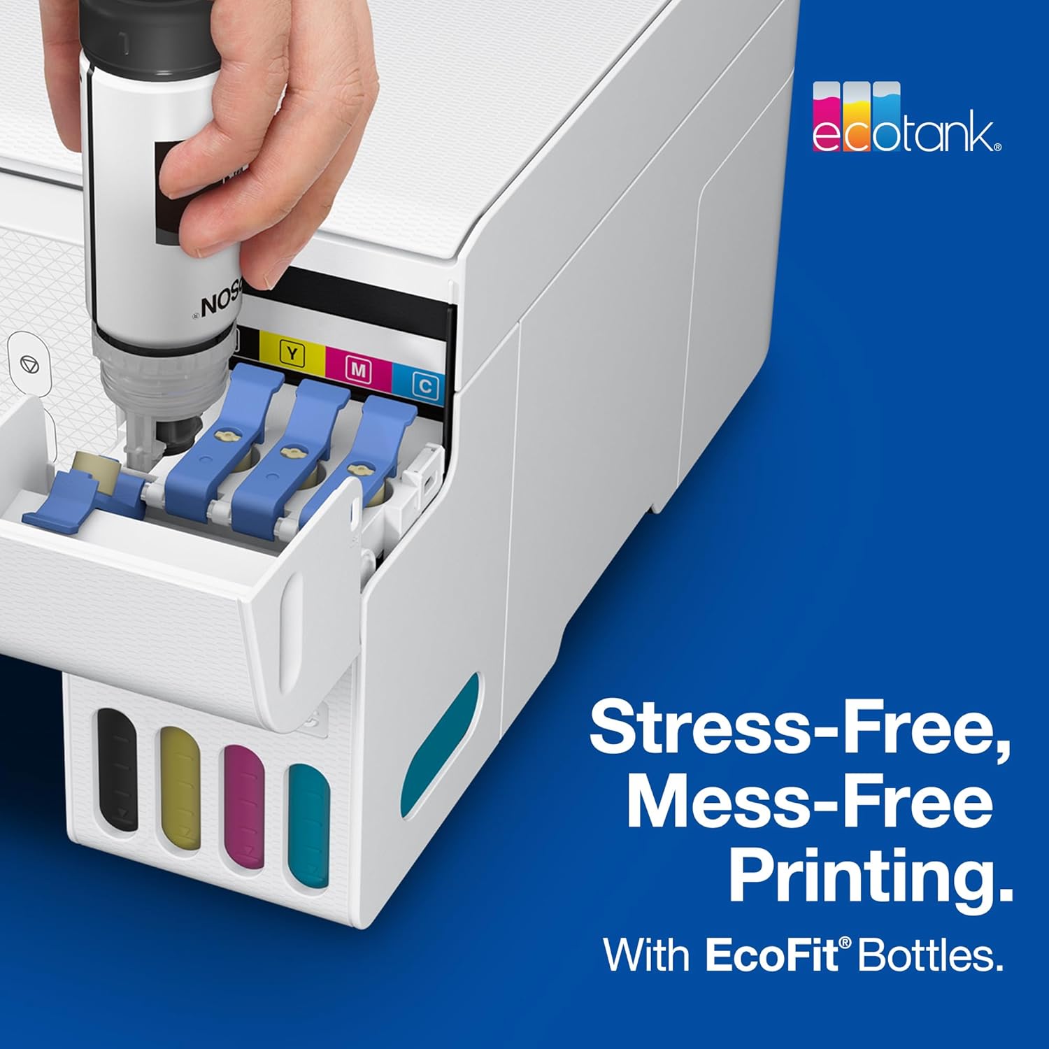 Epson 522 EcoTank Ink Ultra-high Capacity Bottle Black & Color Combo Pack image 5