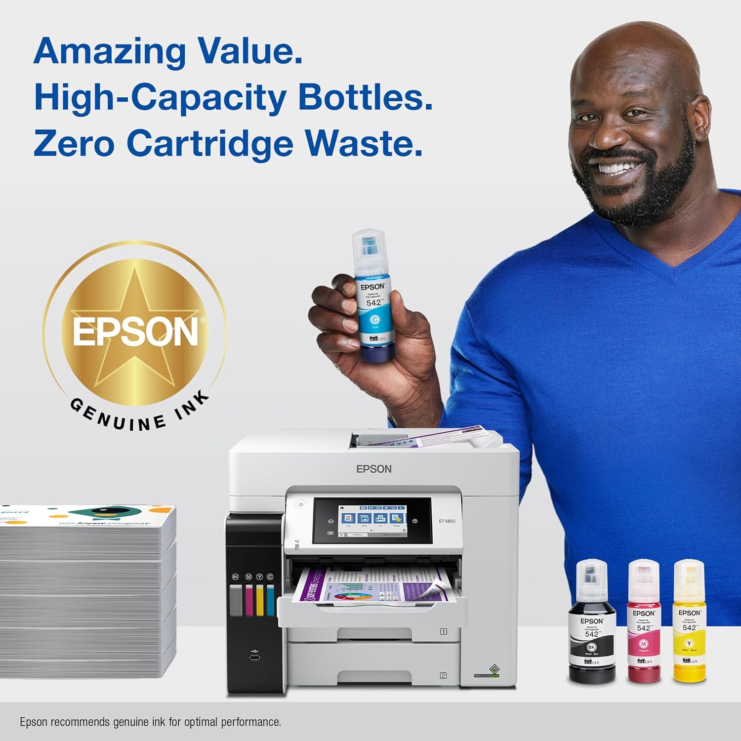 EPSON 542 EcoTank Pro Ink Ultra-high Capacity Bottle Black (T542120-S) Works with ET-5150, 5170, 5180, 5800, 5850, 5880, 16600, 16650 image 3
