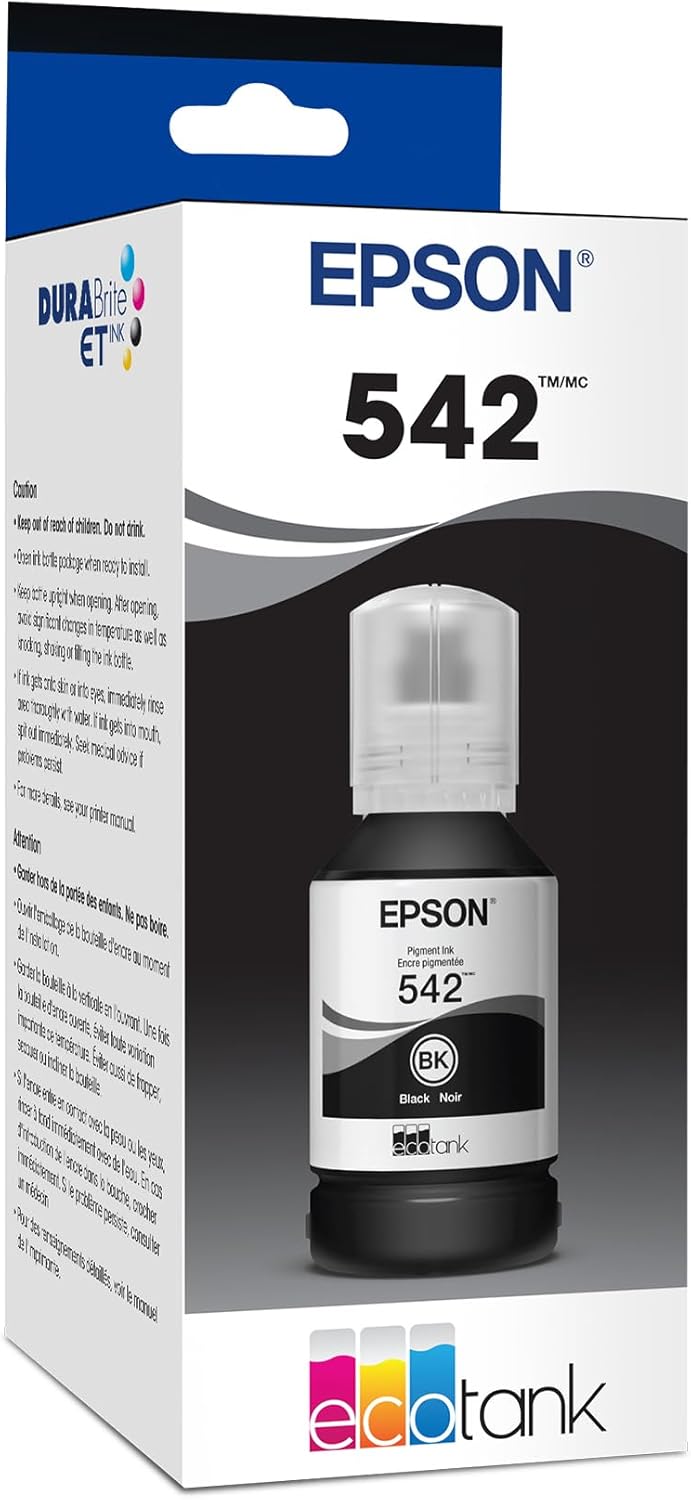 EPSON 542 EcoTank Pro Ink Ultra-high Capacity Bottle Black (T542120-S) Works with ET-5150, 5170, 5180, 5800, 5850, 5880, 16600, 16650 image 8