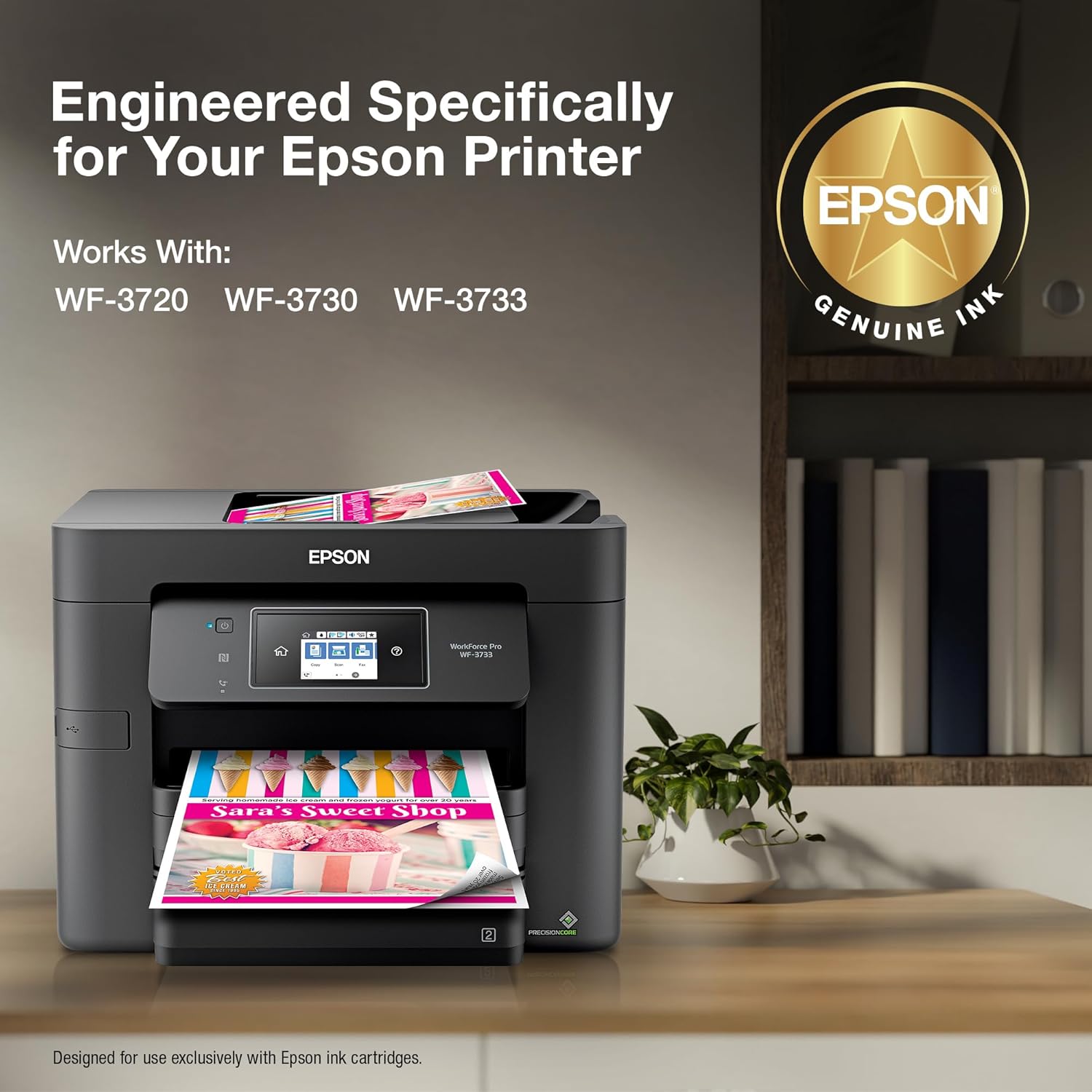 EPSON 702 DURABrite Ultra Ink High Capacity Black & Standard Color Cartridge Combo Pack (T702XL-BCS) image 3