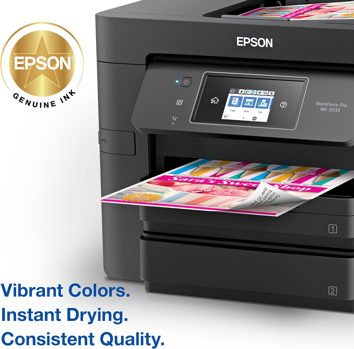 EPSON 702 DURABrite Ultra Ink High Capacity Black & Standard Color Cartridge Combo Pack (T702XL-BCS) image 4