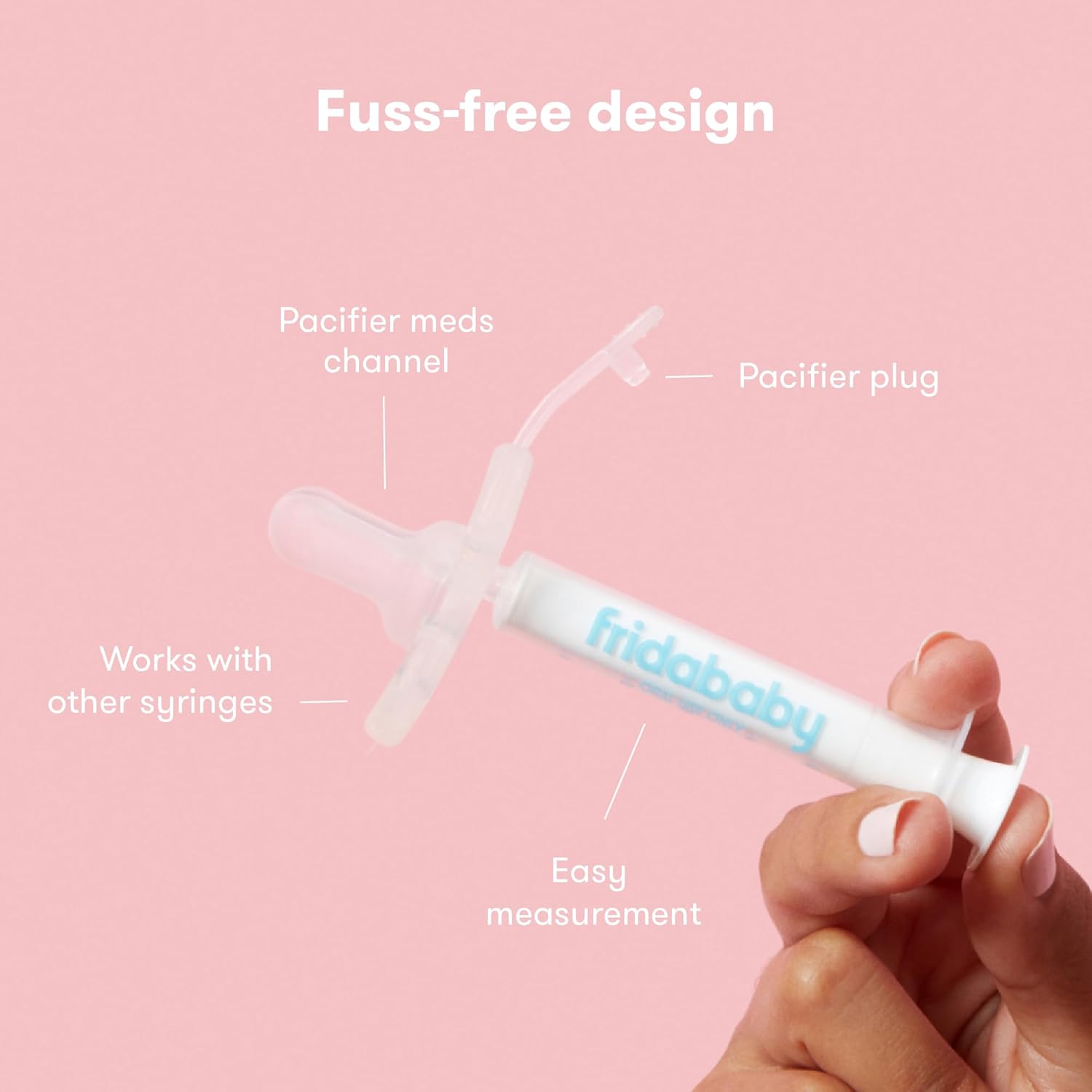 Frida Baby Medicine Pacifier Syringe, Accu-Dose Paci, Medi Frida Dispenser for Mess & Fuss Free Use, Made in USA image 4