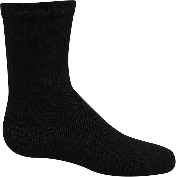 Hanes Boys' Socks Pack, Double Tough Moisture Wicking Ankle, Crew, No Show Socks, 12 & 14 Pair Packs image 6