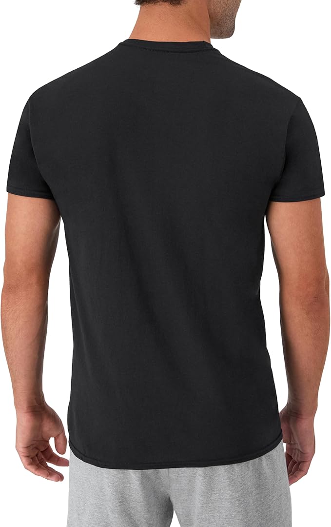 Hanes Men's Undershirt Packs, Stay-Tucked Soft Cotton Undershirts, Best Undershirts for Men, White/Black/Asstd Multipacks image 4