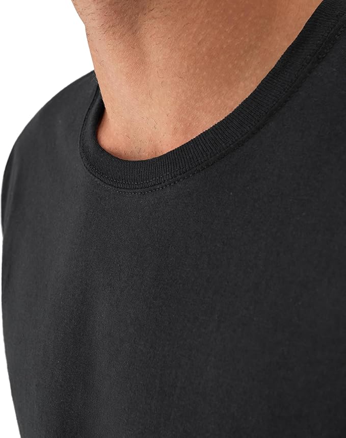 Hanes Men's Undershirt Packs, Stay-Tucked Soft Cotton Undershirts, Best Undershirts for Men, White/Black/Asstd Multipacks image 5