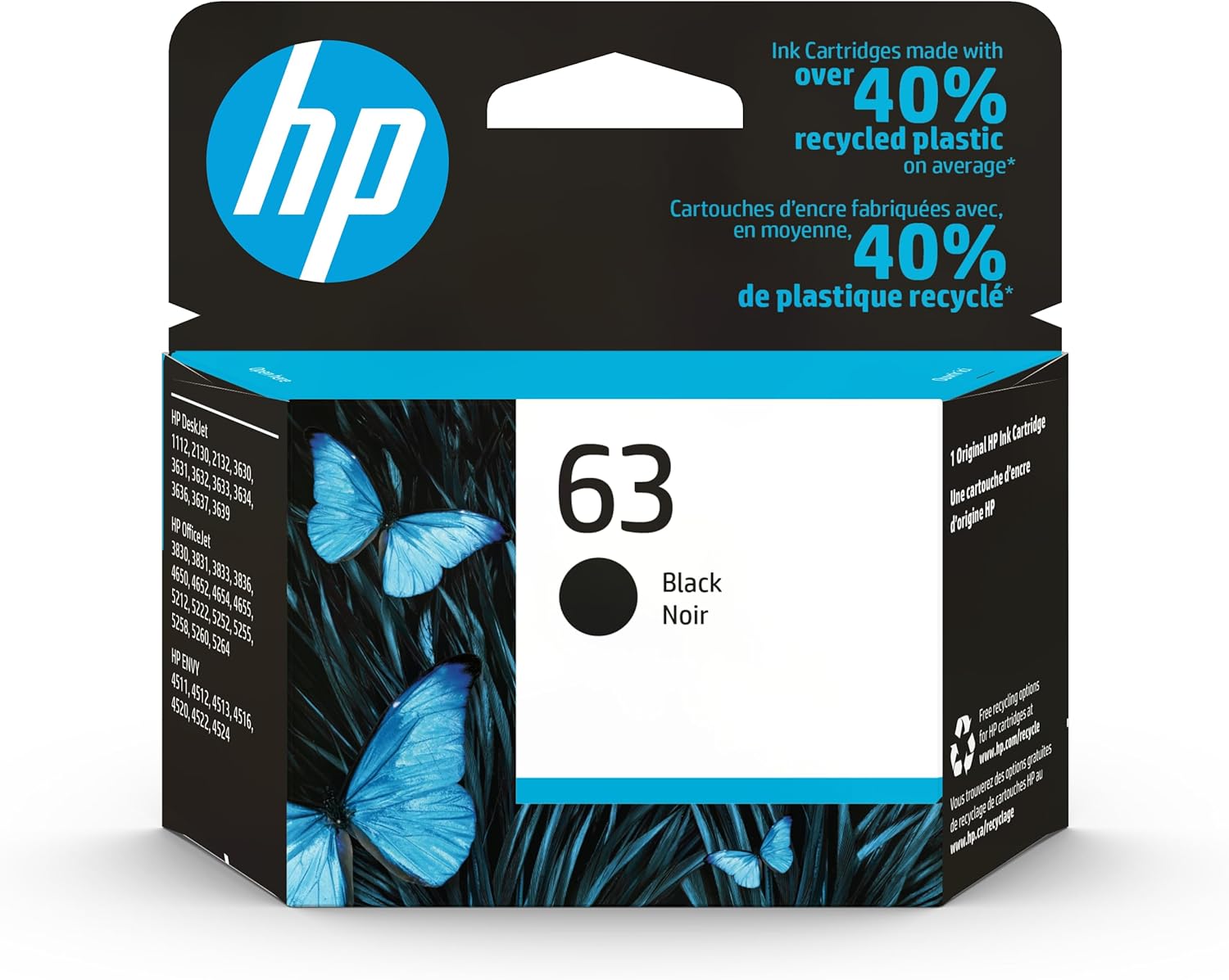 HP 64 Black & Tri-Color Ink Cartridges Printers (Combo Pack) - X4D92AN