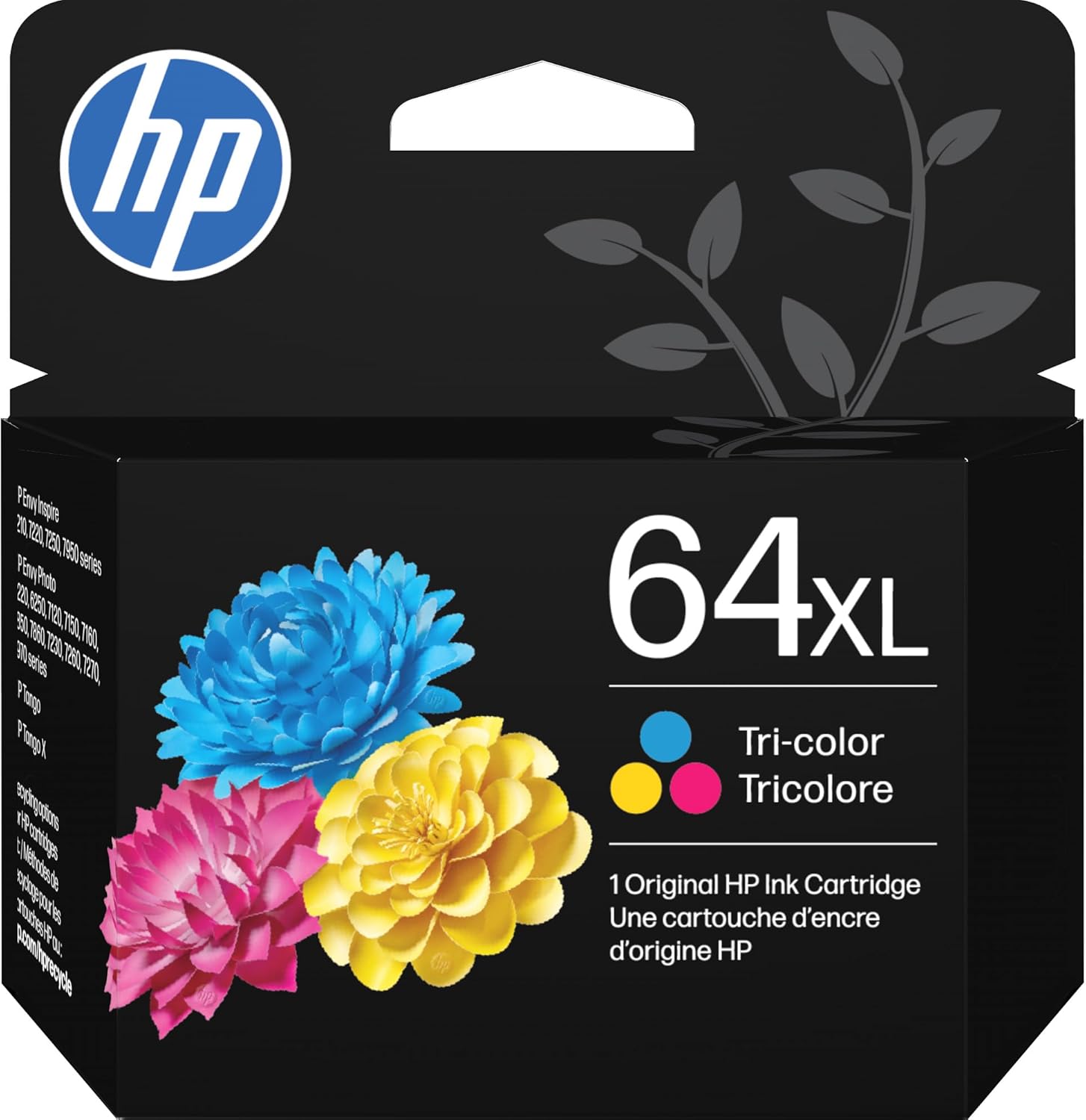 HP 64XL Tri-Color High-Yield Ink Cartridge Printers | N9J91AN
