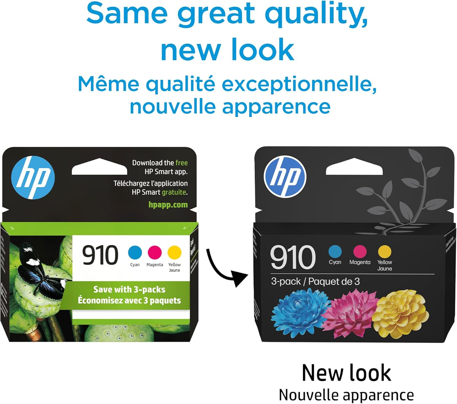 HP 910 Cyan, Magenta, Yellow Ink Cartridges (3-Pack) | Works with OfficeJet 8010, 8020 Series, OfficeJet Pro 8020, 8030 Series image 4