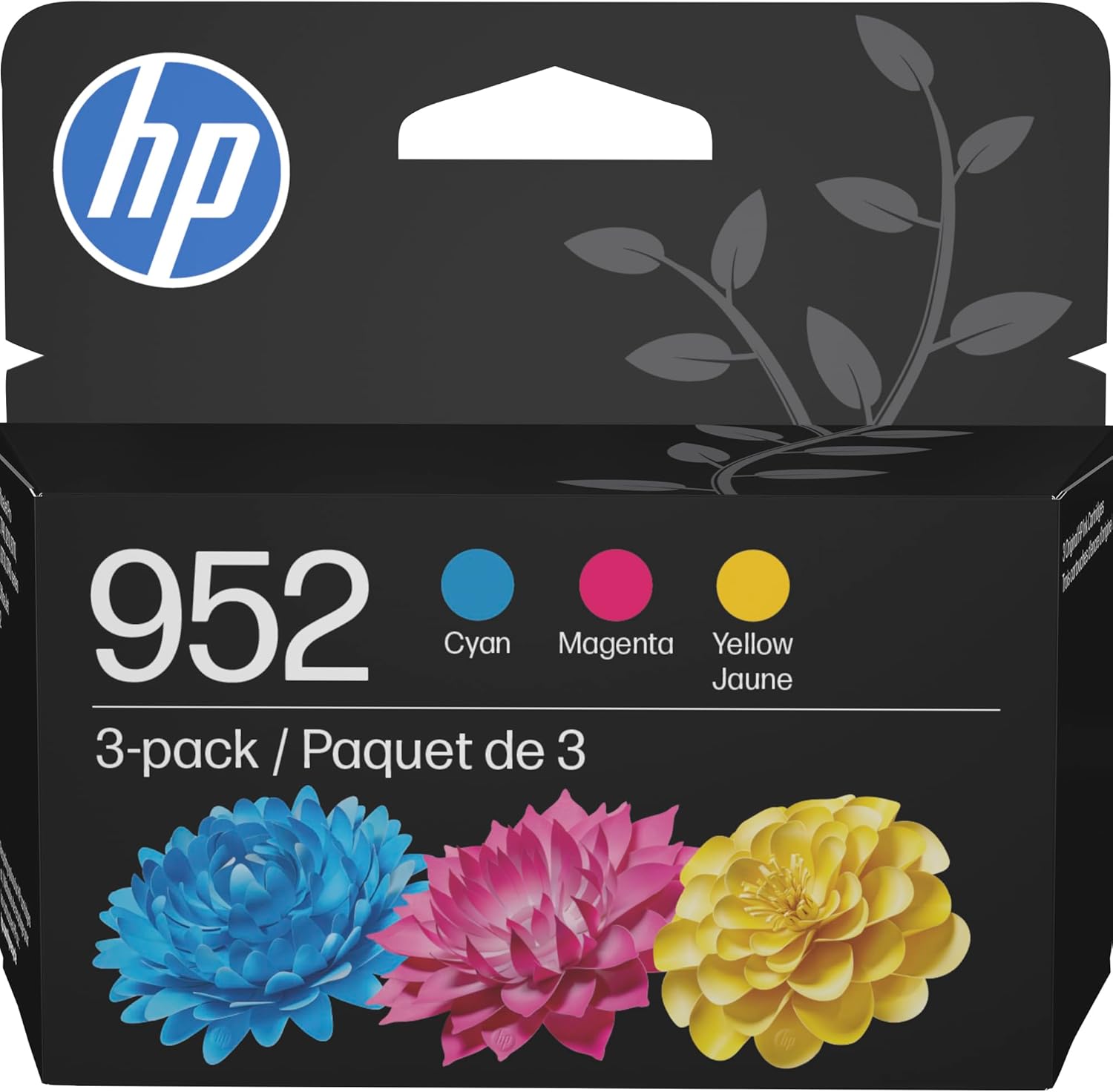 HP 952 Cyan, Magenta, Yellow Ink Cartridges (3-Pack) | N9K27AN