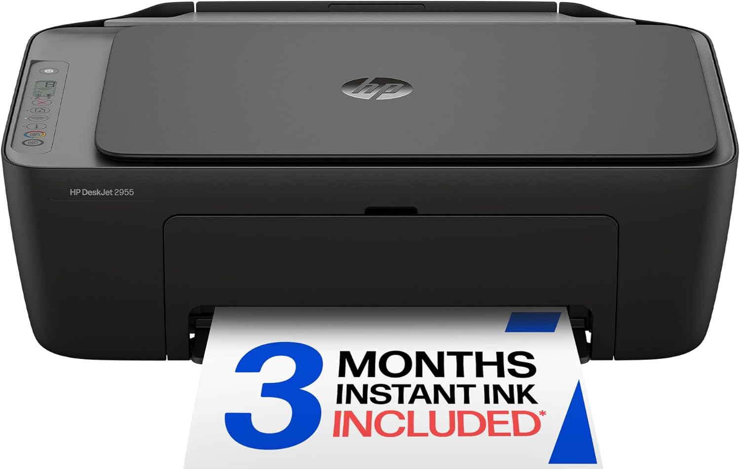 HP DeskJet 2955 Wireless All-in-One Color Inkjet Printer, Scanner, Copier, Best-for-Home, 3 Month Trial of Instant Ink Included, AI-Capable (A24HJA)