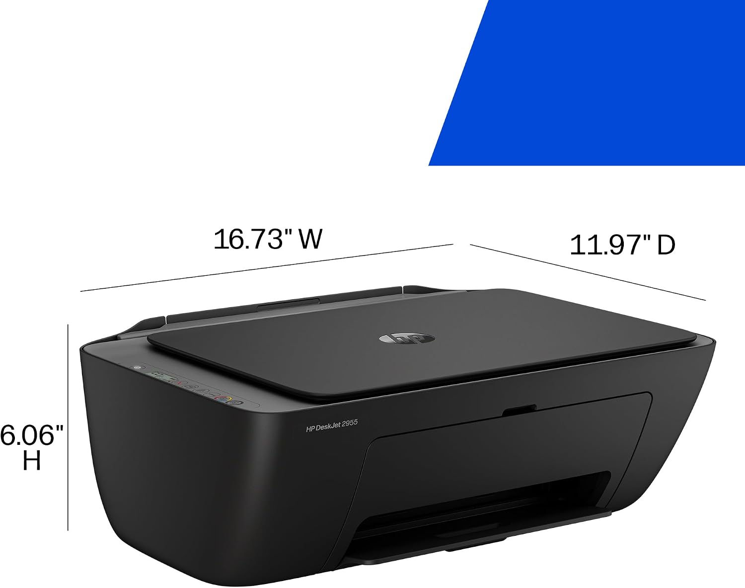 HP DeskJet 2955 Wireless All-in-One Color Inkjet Printer, Scanner, Copier, Best-for-Home, 3 Month Trial of Instant Ink Included, AI-Capable (A24HJA) image 3