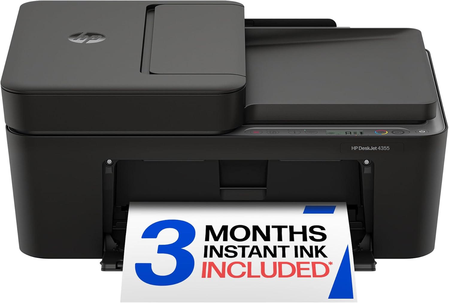 HP DeskJet 4355 Wireless All-in-One Color Inkjet Printer, Scanner, Copier, Best-for-Home, 3 Month Trial of Instant Ink Included, AI-Capable (AJ4Y0A)