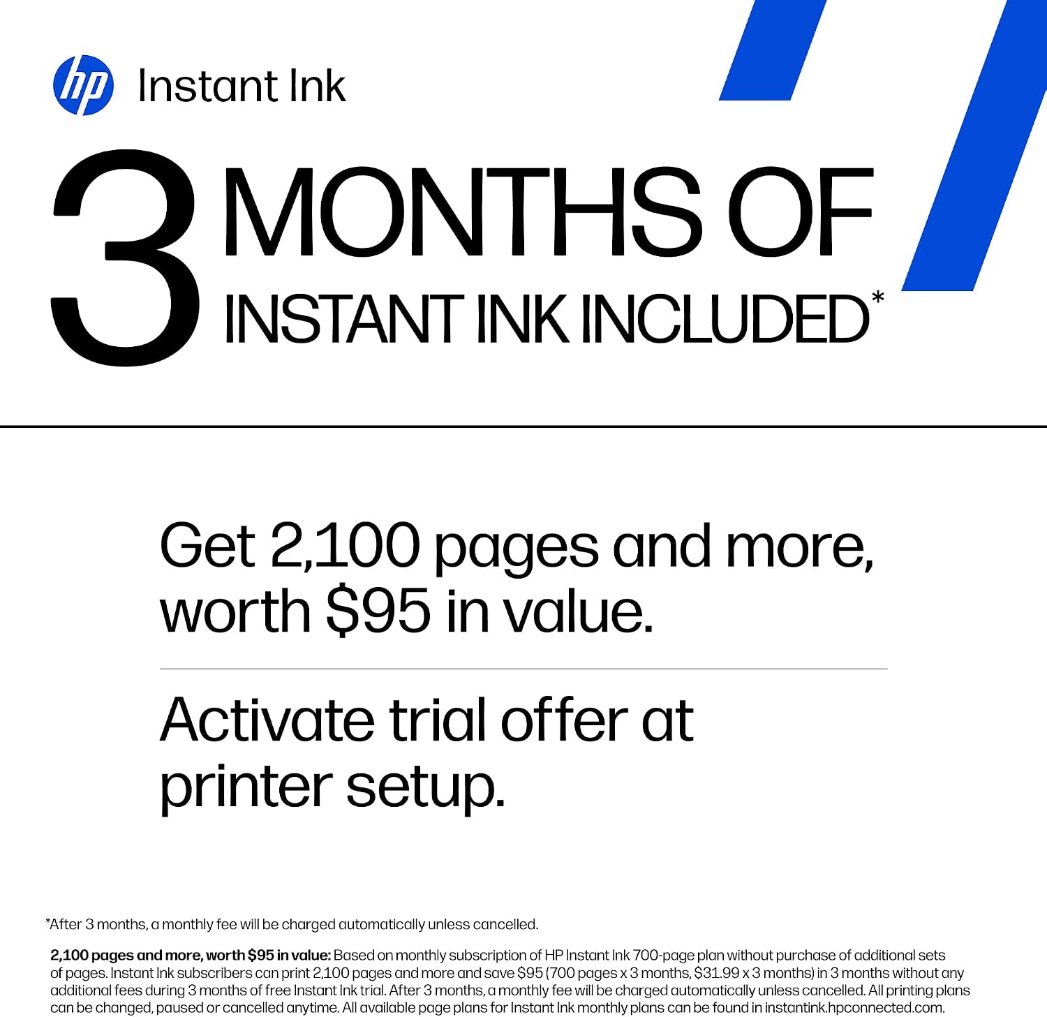 HP DeskJet 4355 Wireless All-in-One Color Inkjet Printer, Scanner, Copier, Best-for-Home, 3 Month Trial of Instant Ink Included, AI-Capable (AJ4Y0A) image 3