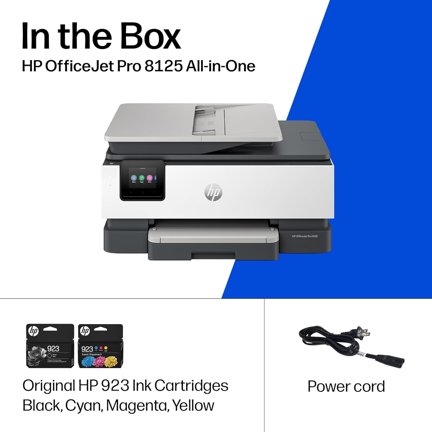 HP OfficeJet Pro 8125 Wireless All-in-One Color Inkjet Printer, Print, Scan, Copy, ADF, Duplex Printing Best-for-Home Office, 3 Month Trial of Instant Ink Included, AI-Capable (C2VJ4A) image 4