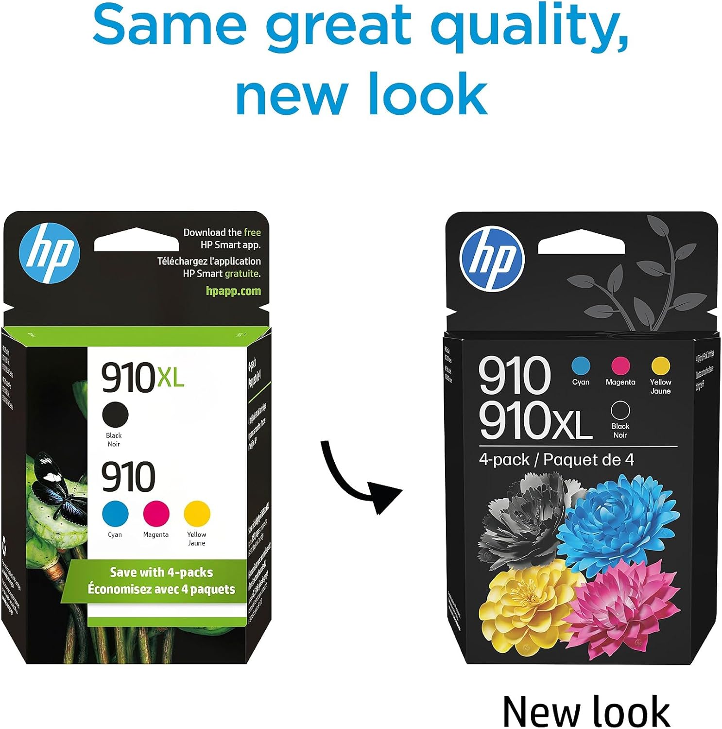 HP Original 910 Cyan, Magenta, Yellow / 910XL Black Ink Cartridges (4-Pack) image 3