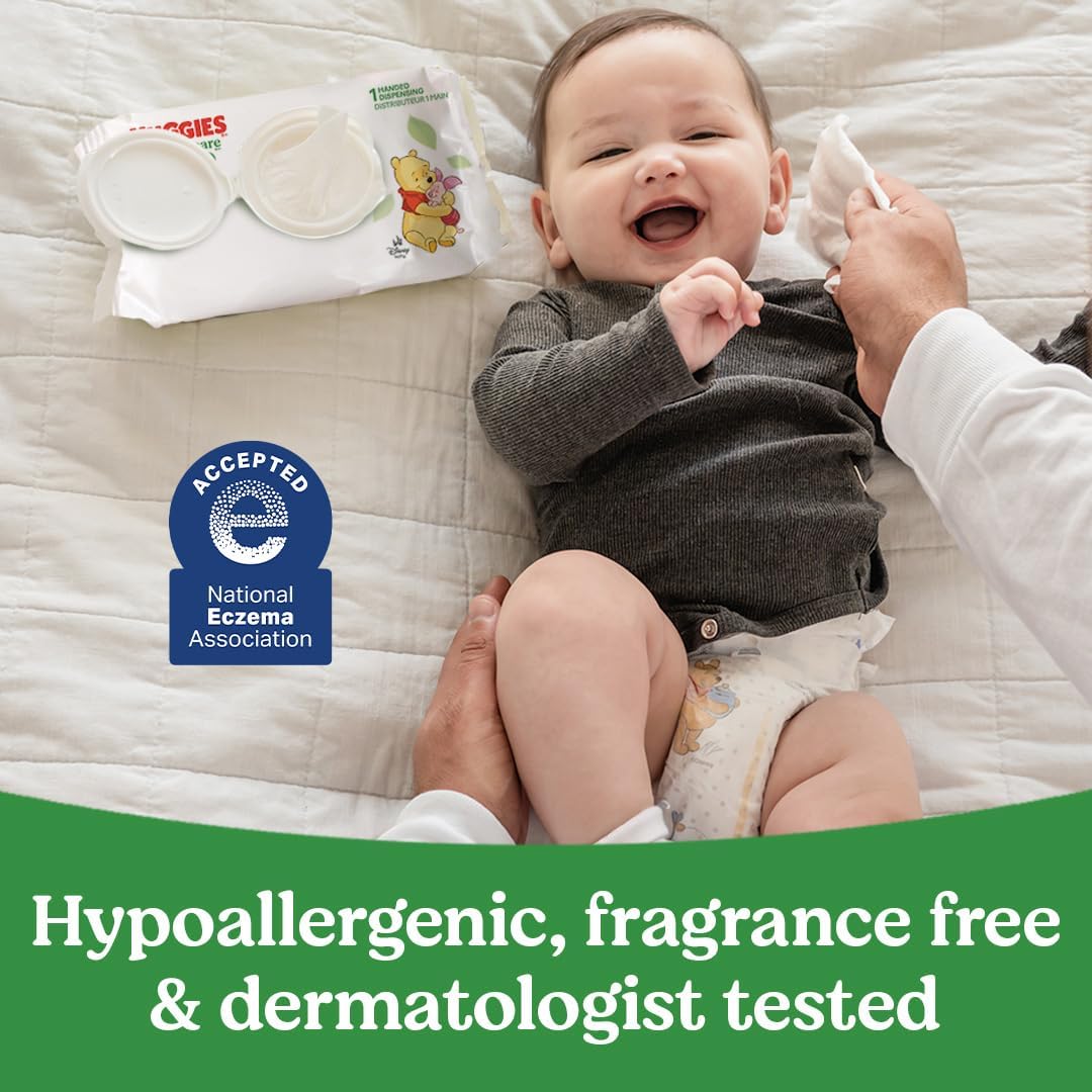Huggies Natural Care Sensitive Baby Wipes, Unscented, Hypoallergenic, 6 Flip-Top Packs (288 Wipes Total) image 4