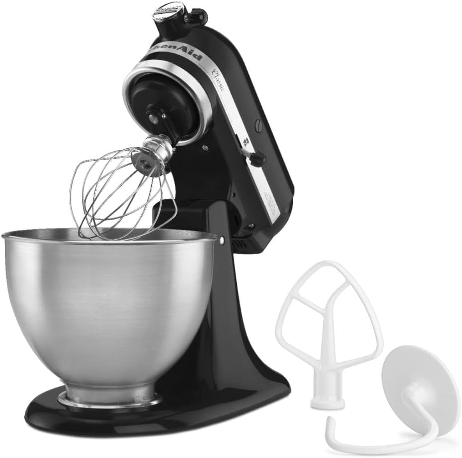 KitchenAid Classic Series 4.5 Quart Tilt-Head Stand Mixer K45SS, Onyx Black image 2