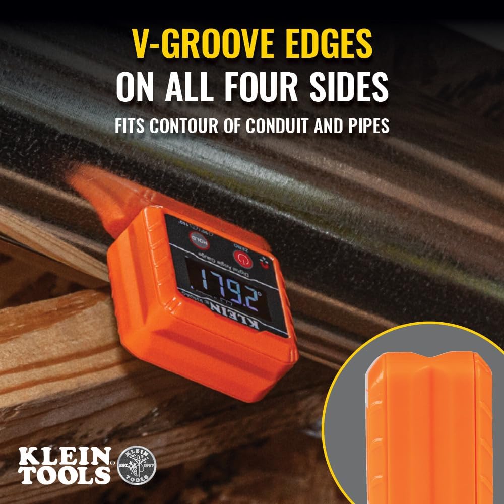 Klein Tools 935DAG Digital Electronic Level and Angle Gauge, Measures 0 - 90 and 0 - 180 Degree Ranges, Measures and Sets Angles image 5