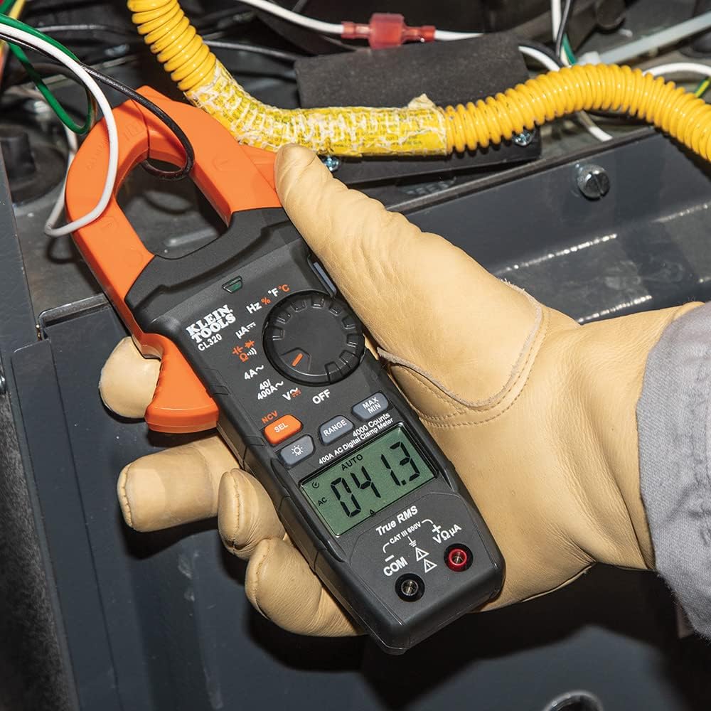 Klein Tools CL320KIT HVAC Kit for HVAC Testing; Digital Clamp Meter, Non-Contact Voltage Tester, and Infrared/Probe Thermometer image 5