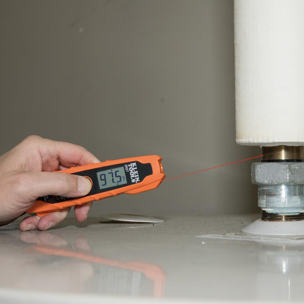 Klein Tools CL320KIT HVAC Kit for HVAC Testing; Digital Clamp Meter, Non-Contact Voltage Tester, and Infrared/Probe Thermometer image 7