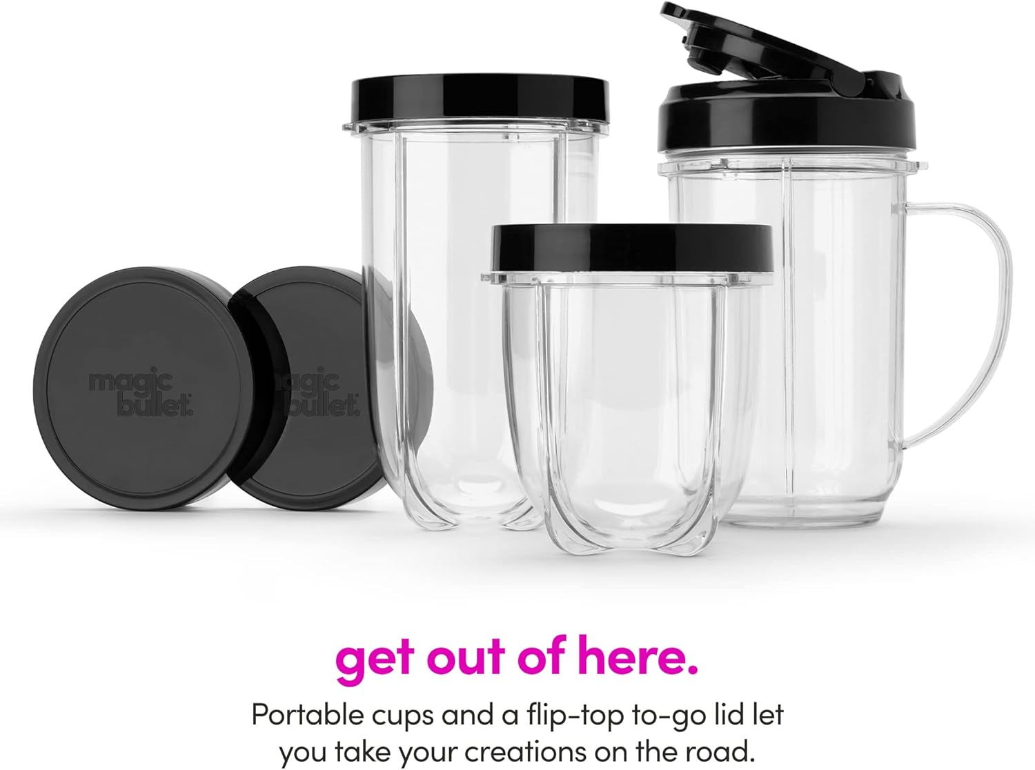 Magic Bullet Blender, Small, Silver, 11 Piece Set image 4