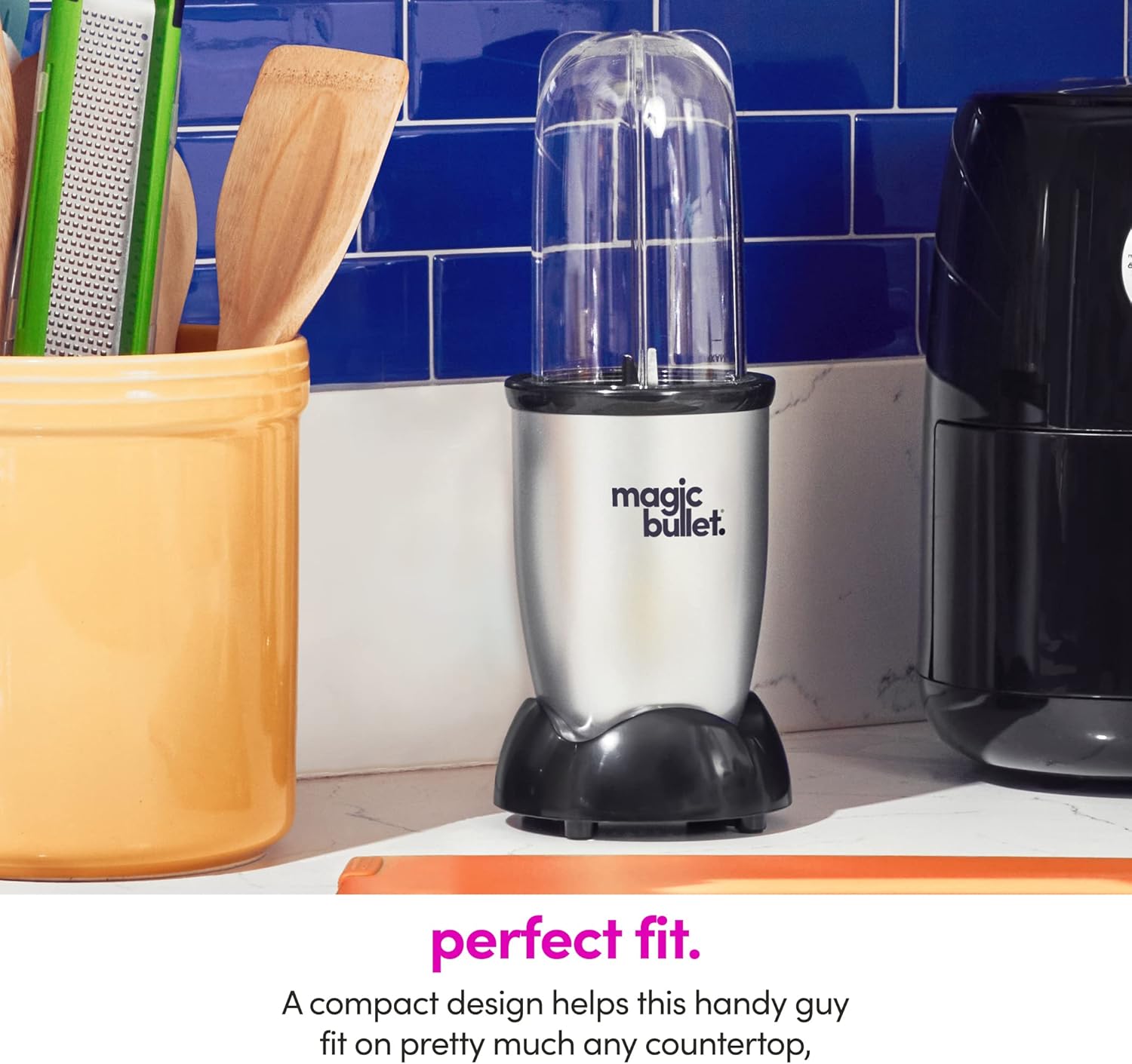Magic Bullet Blender, Small, Silver, 11 Piece Set image 6
