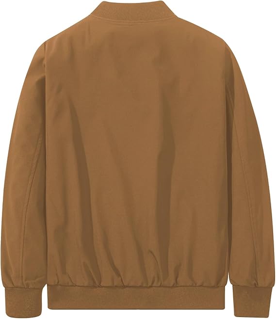 Men's Bomber Jacket Fashion Stylish Lightweight Windbreaker Spring Fall Casual Jackets for Men image 3