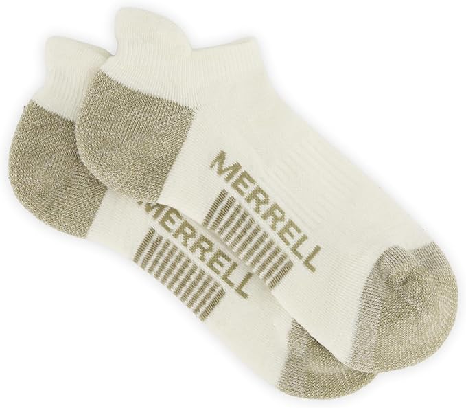Merrell Unisex Moab Hiking Low Cut Socks, Zoned Cushioning Performance With Moisture Management