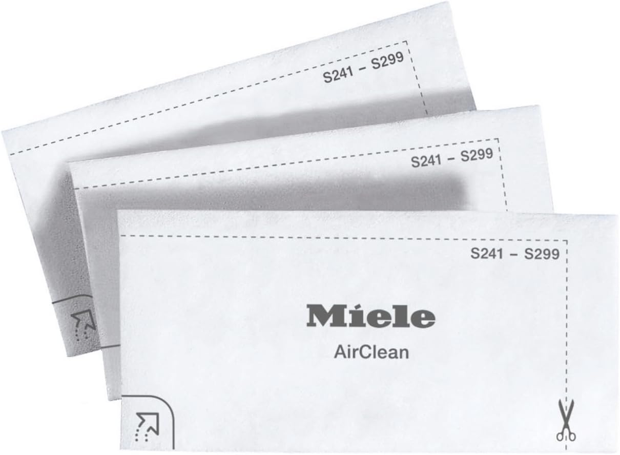 Miele Original SF-SAC 20/30 AirClean Filter for Miele Complete C1/C3, Compact C1/C2, Classic C1 and Dynamic U1 Vacuum Cleaners, Pack of 3 image 2