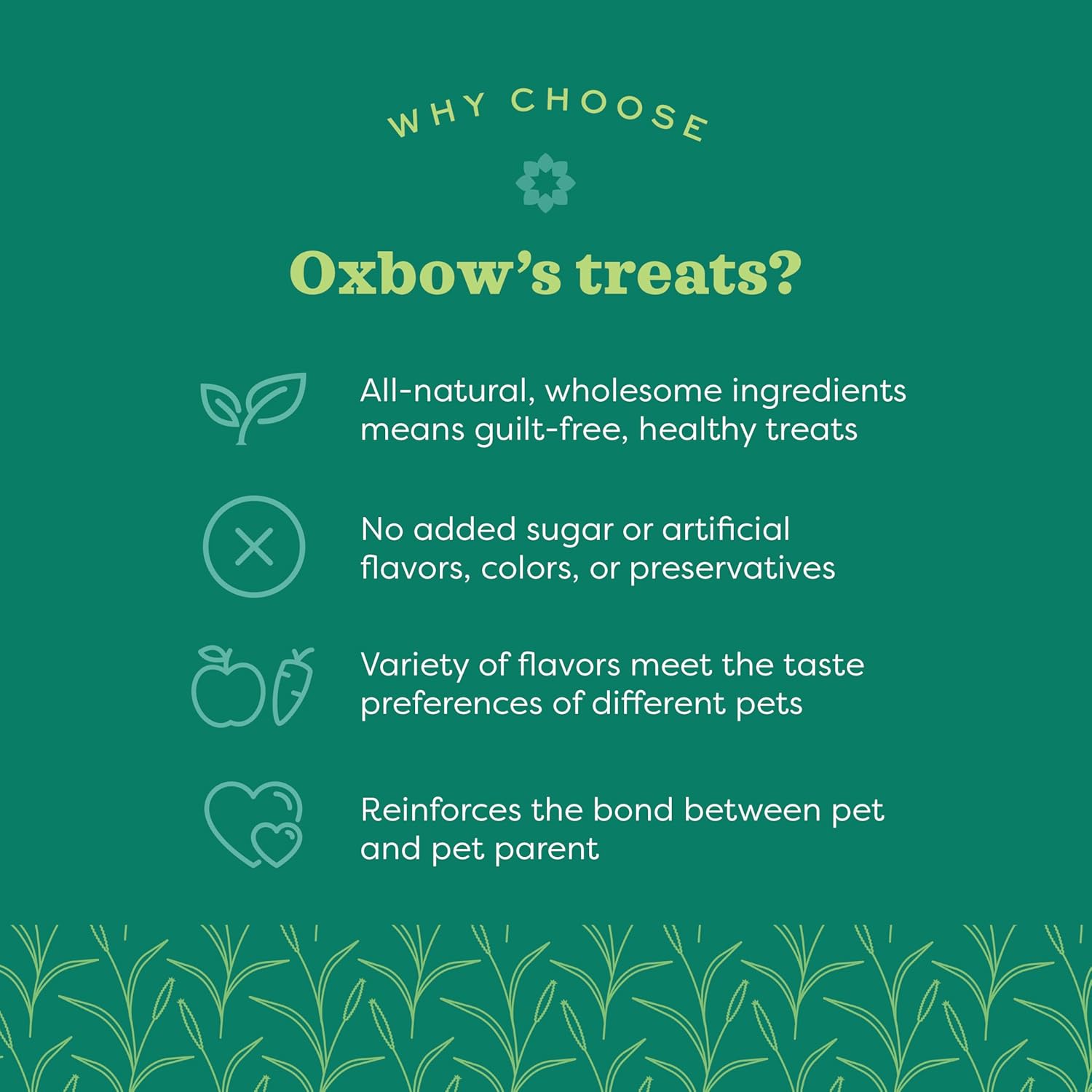 Oxbow Animal Health Simple Rewards Veggie Treats, Carrots & Bell Pepper Guinea Pig & Bunny Treats, Pet Snack for Rabbit & Guinea Pig, Made with Oxbow Hay, Alfalfa for Rabbit, 3 oz Bag image 3