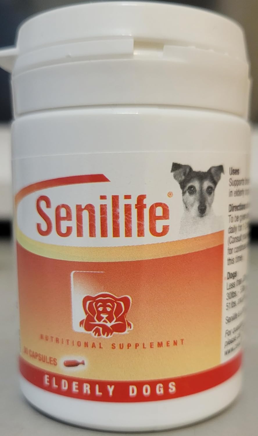 SEGMINISMART CEVA Animal Health D59010B Senilife Nutritional Supplement for Elderly Dogs- 30 capsules/ box image 5