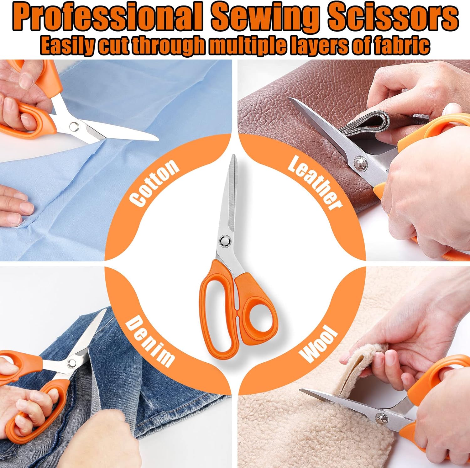 Sewing Kit for Adults,Maxfanay Needle and Thread Kit for Sewing,Professional Sewing Supplies Accessories with Tailor Scissors,43XL Thread,30 Needles,Yarn Snips and More for Travel Home Beginners image 5